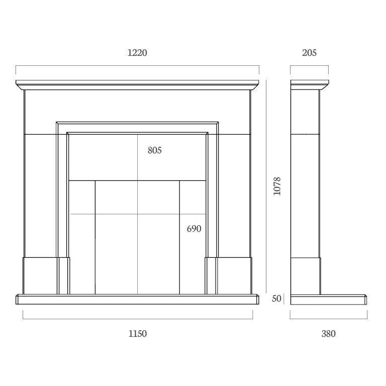 Capital Acombe Fireplace Suite