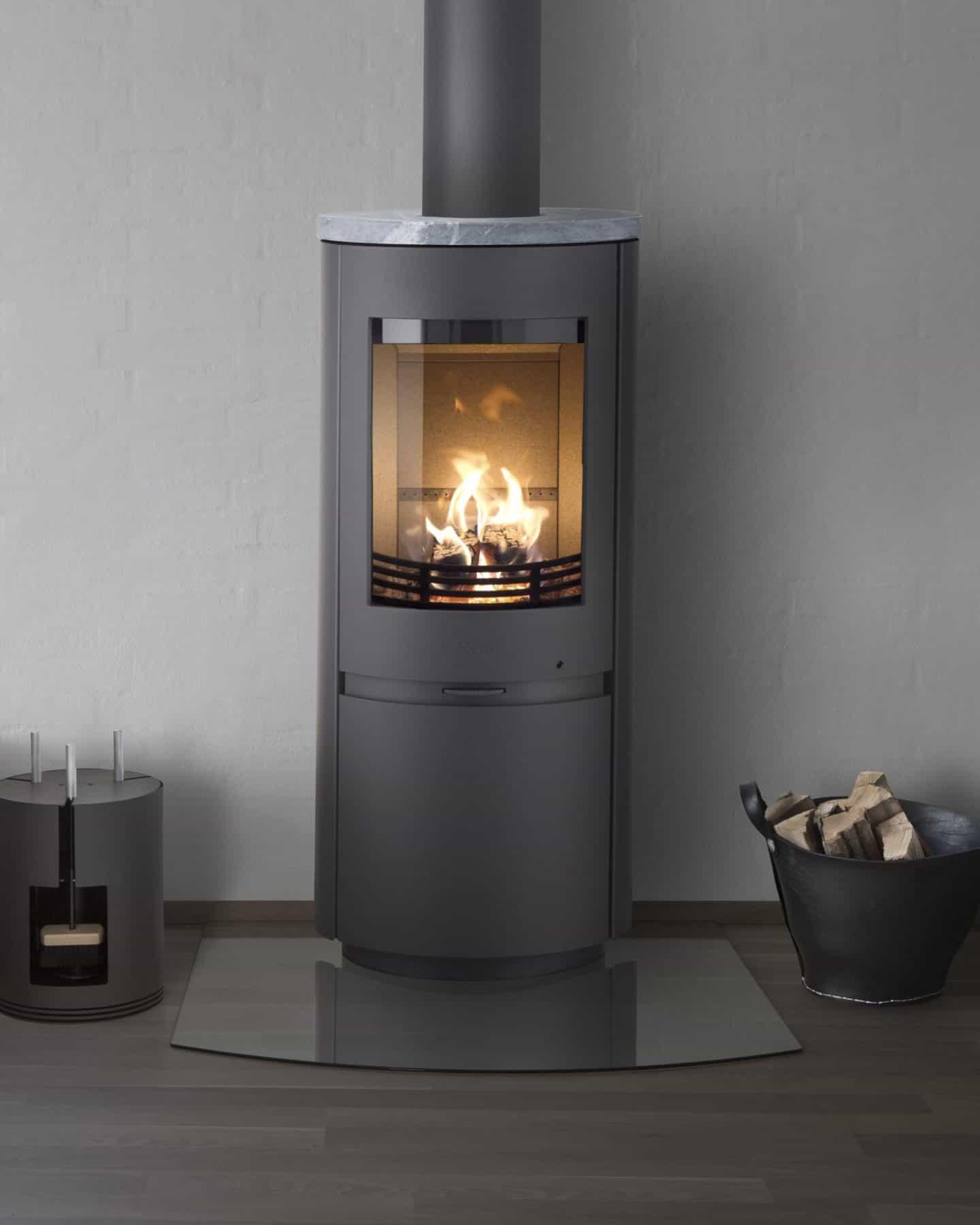 Heta Scan-Line 8 Wood Burner with Soapstone top 